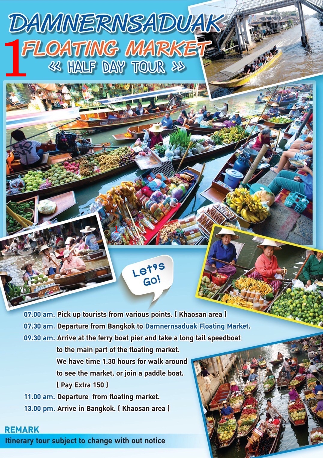 DAMNERN SADUAK FLOATING MARKET